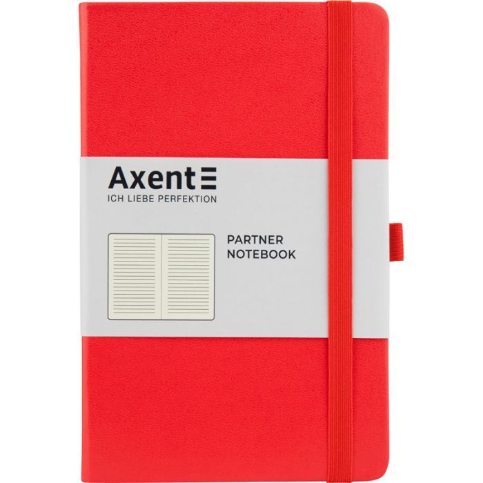 Книга записная Axent Partner 125х195 мм в линейку 96 листов Красная (8308-05-A)