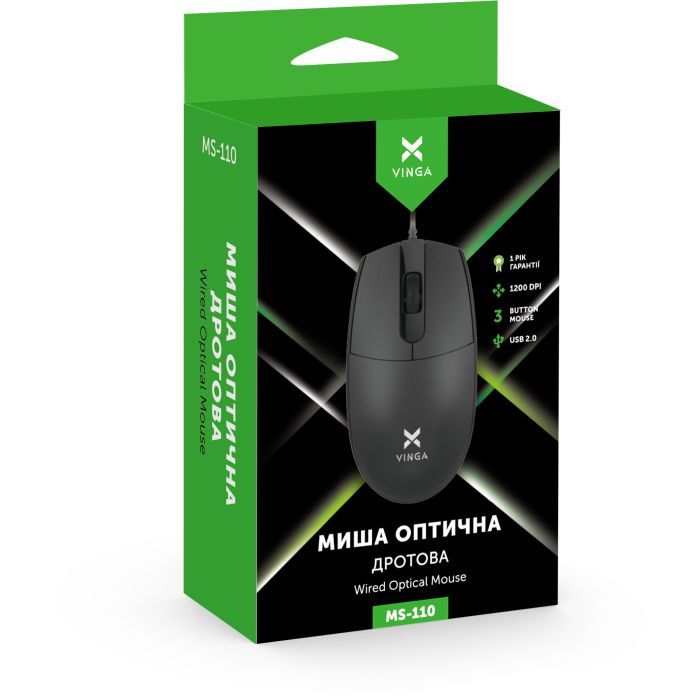Мышка Vinga MS-110 White изображение 4