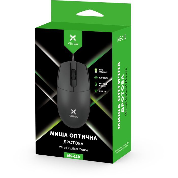 Мышка Vinga MS-110 White изображение 6