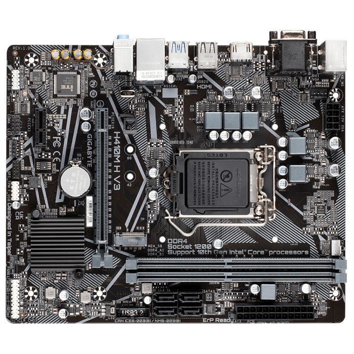 Материнская плата GIGABYTE H410M H V3 изображение 2