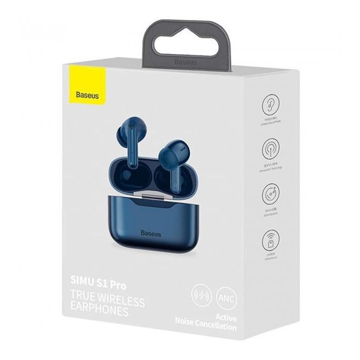 Навушники Baseus SIMU ANC True Wireles Earphones S1 Pro Blue (NGS1P-03) зображення 8