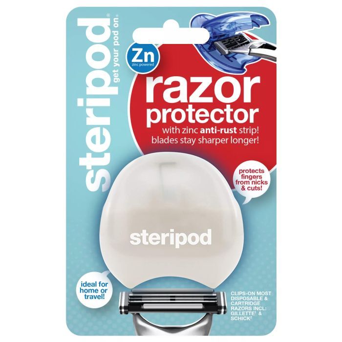 Футляр для бритвы Steripod с цинковой антикоррозийной полоской жемчужный (754349912227)