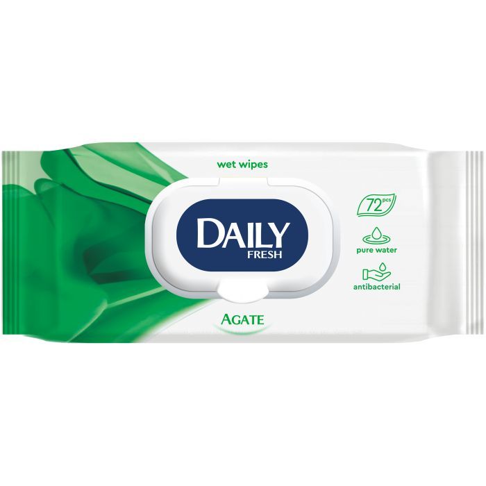 Влажные салфетки Daily Fresh универсальные с клапаном 72 шт. (4823071642315)