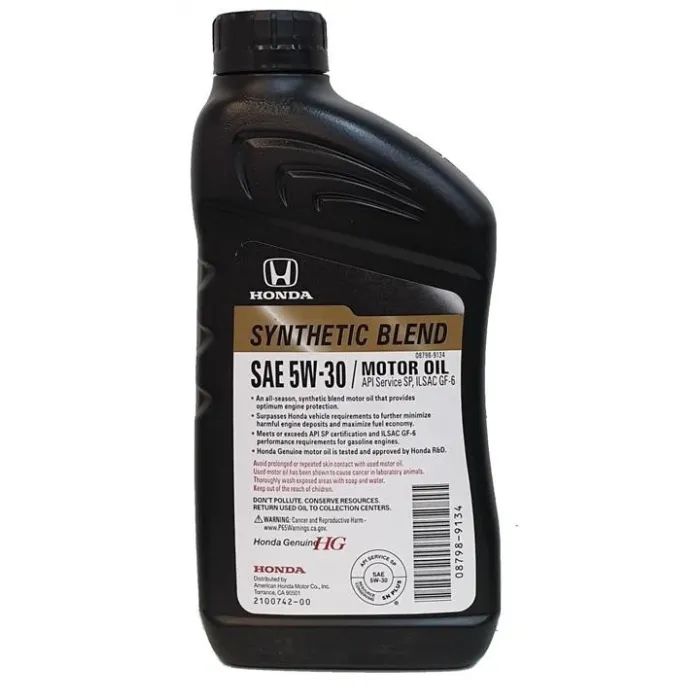 Моторное масло Honda 5w30 1л (087989034/087989134) изображение 2