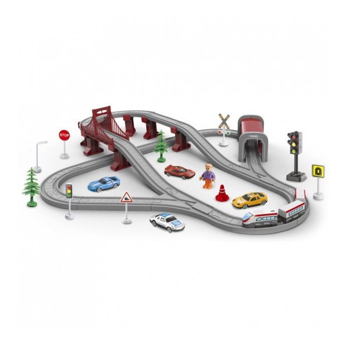 Залізниця ZIPP Toys Міський експрес 80 деталей, червоний (AU1885)