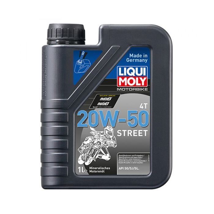 Моторное масло Liqui Moly Motorbike 4T 20W-50 Street 4л. (1696)