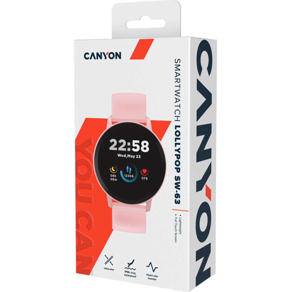 Смарт-годинник Canyon CNS-SW63SW Lollypop (CNS-SW63SW) зображення 7