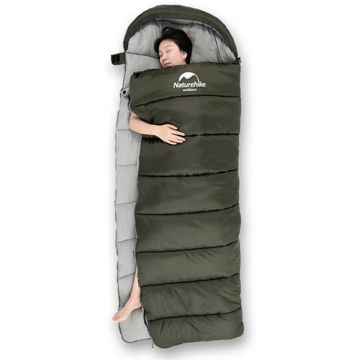 Спальный мешок Naturehike U350 NH20MSD07 Hollow Cotton Left Green (6927595767238-L) изображение 4