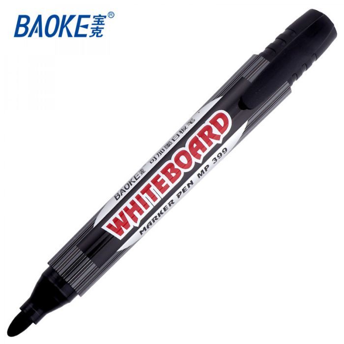 Маркер Baoke для сухостираемых досок, 2.5 мм черный (MARK-BOA-BAOMP399AB) изображение 3