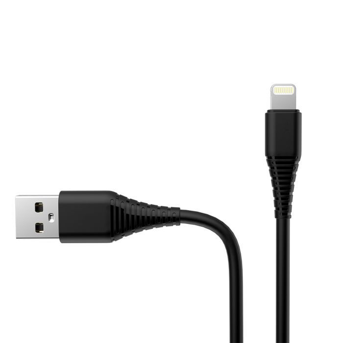 Зарядное устройство ColorWay 1USB AUTO ID 2A (10W) black + cable Lightning (CW-CHS012CL-BK) изображение 3