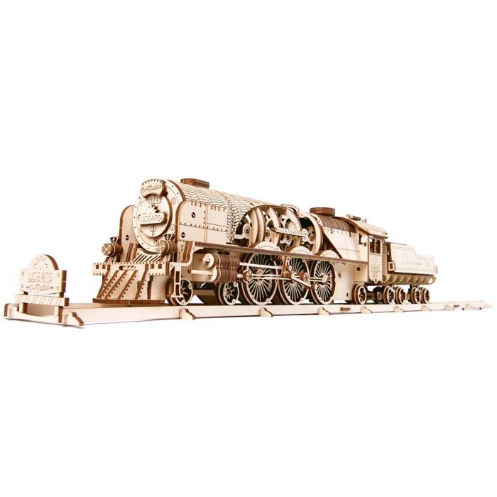 Конструктор Ugears Локомотив с тендером V-Экспресс (70058)