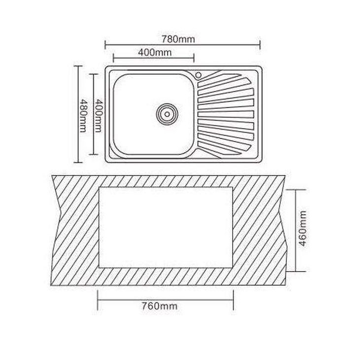 Мойка кухонная Interline VEGA sateen изображение 9