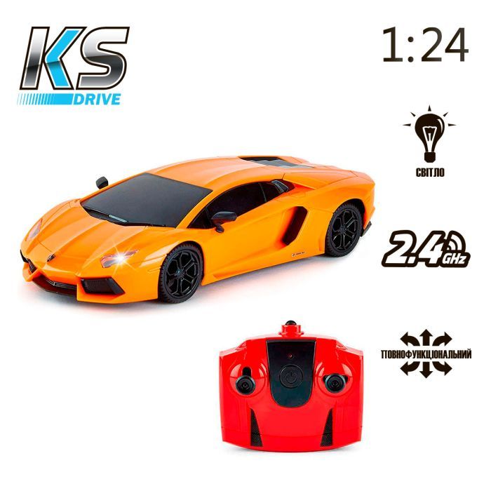 Радиоуправляемая игрушка KS Drive Lamborghini Aventador LP 700-4 (1:24, 2.4Ghz, оранжевый) (124GLBO) изображение 6