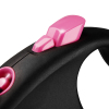 Повідок для собак Flexi Black Design М стрічка 5 м (рожевий) (4000498034019) зображення 3