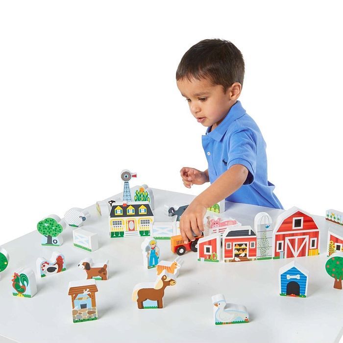 Игровой набор Melissa&Doug деревянный "Ферма и трактор" (MD14800) изображение 5
