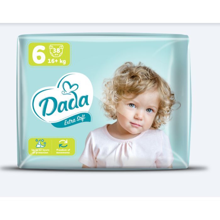 Підгузки Dada Extra Soft 6 (16+ кг) 38 шт (4820174980924)
