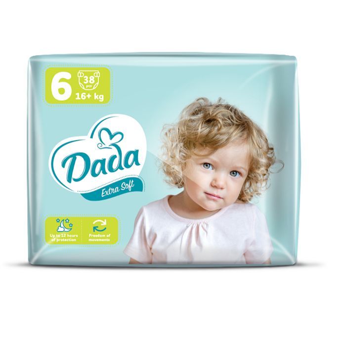 Підгузки Dada Extra Soft 6 (16+ кг) 38 шт (4820174980924)