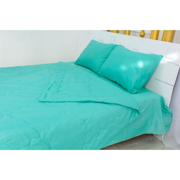Ковдра MirSon Літній комплект №2668 Бавовна 11-2208 Mint ковдра 140x205 см (2200003113532) зображення 2