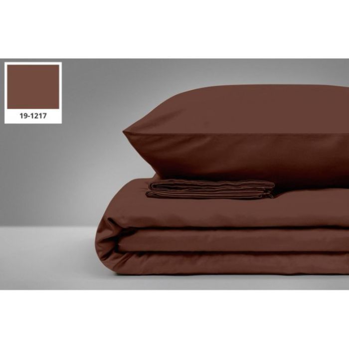 Постільна білизна MirSon Бязь Premium Chocolate Perla 143х210х2 (2200000950857) зображення 3