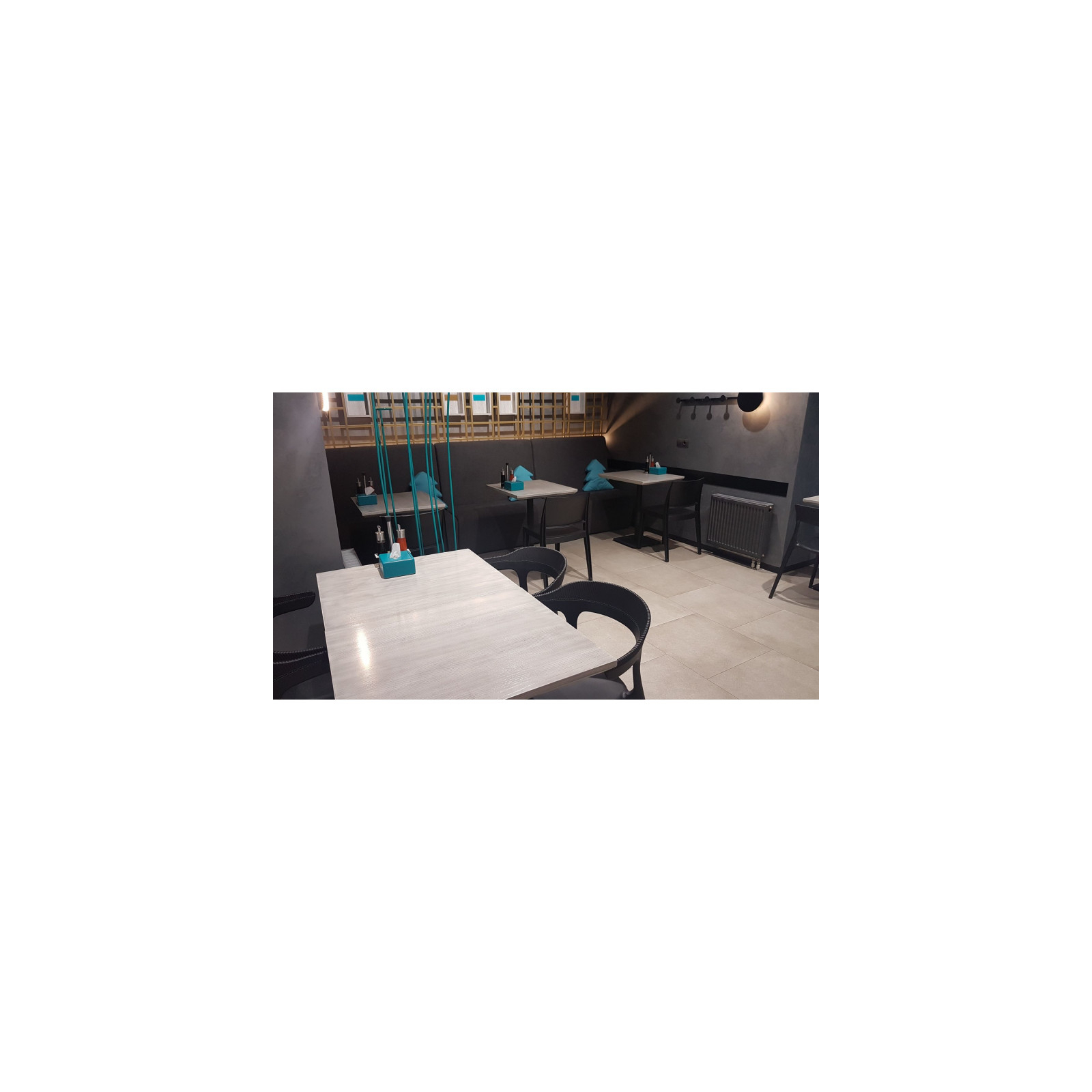 Кухонный стул PAPATYA luna stripe, черное сиденье, черный верх (2337) изображение 4