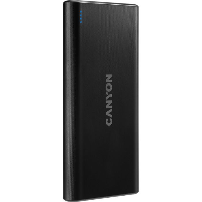 Батарея универсальная Canyon PB-108 10000mAh, Input 5V/2A, Output 5V/2.1A(Max), black (CNE-CPB1008B) изображение 2