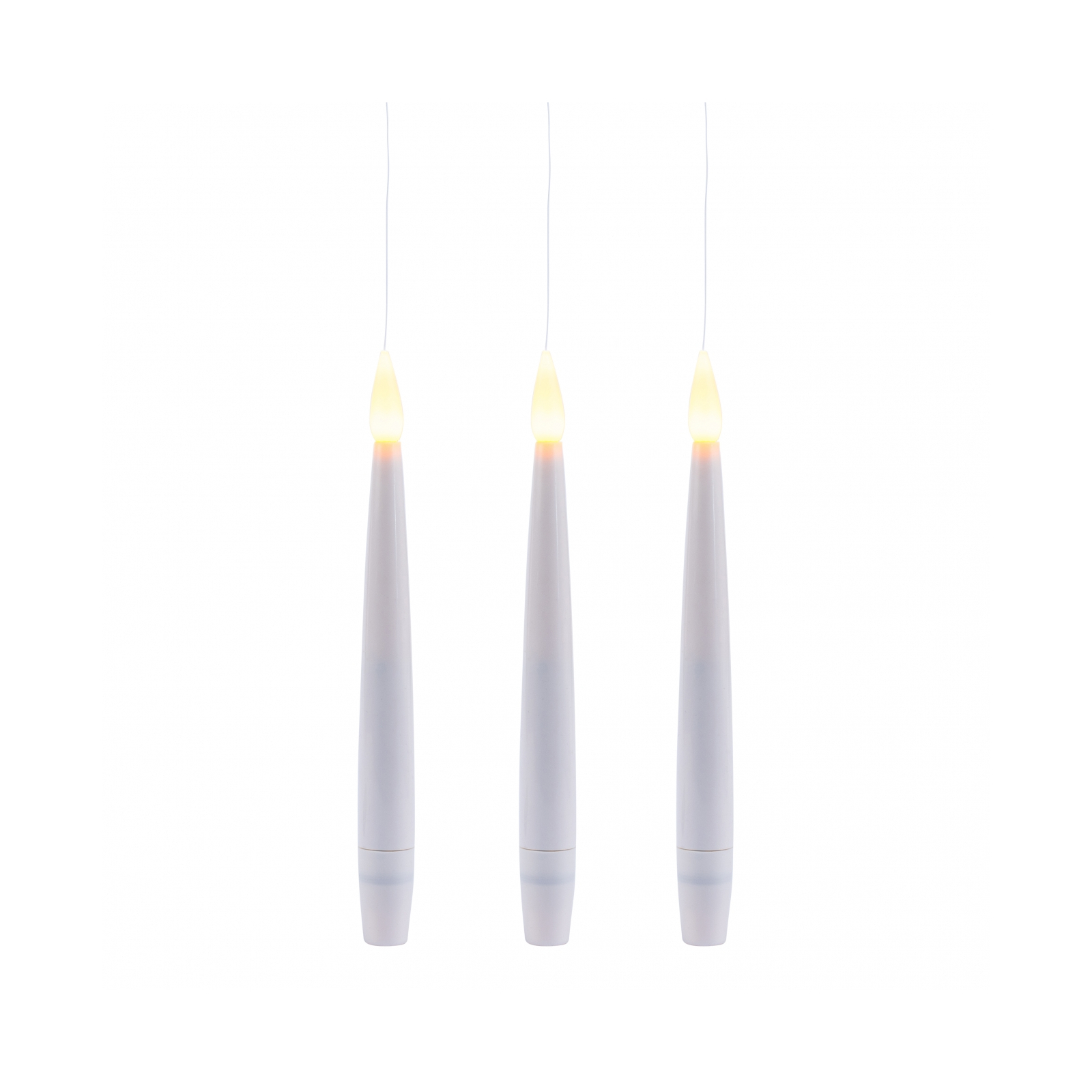 Елочная игрушка Novogod`ko Набор летающих свеч;LED 15 см, 3 шт с пультом (974446)