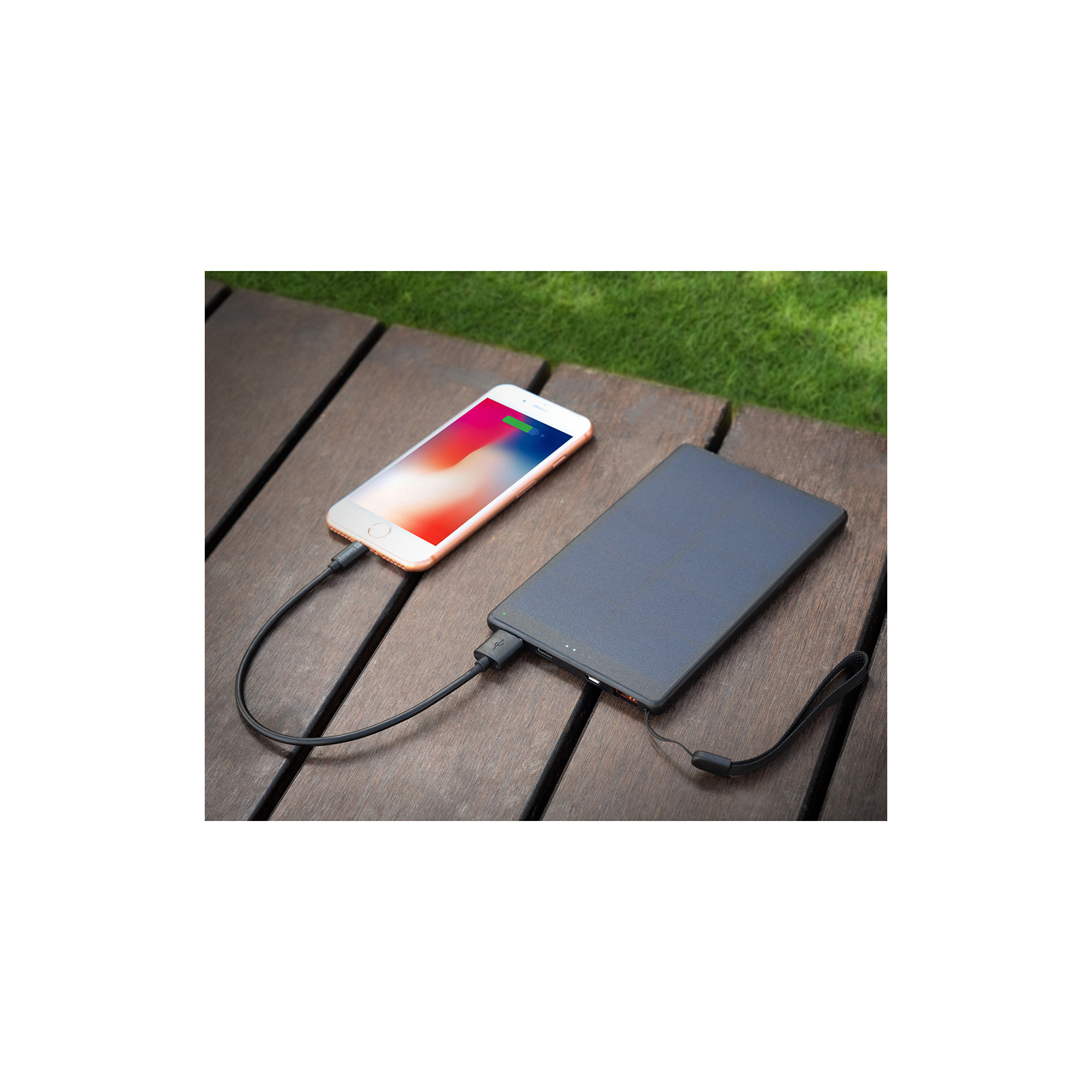 Батарея универсальная Sandberg 10000mAh, Urban, Solar Panel 5V/450mA, PD/18W, Q.C/3.0, USB-C, Micro-USB, USB-A (420-54) изображение 4