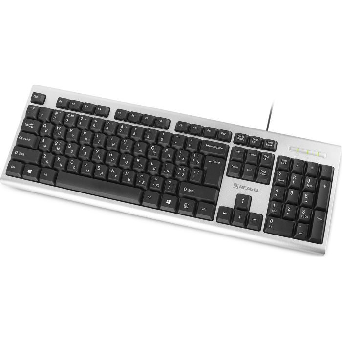 Клавиатура REAL-EL 507 Standard USB Silver изображение 3