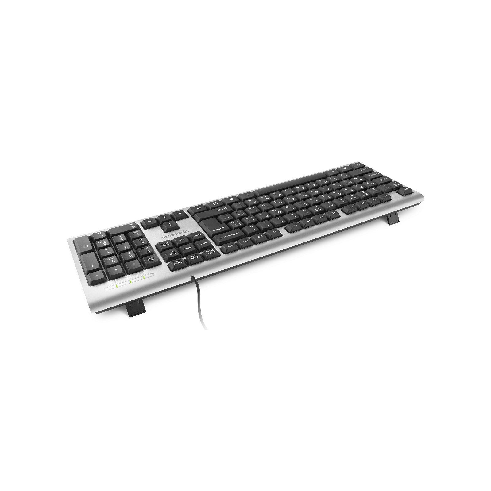 Клавіатура REAL-EL 507 Standard USB Silver зображення 6