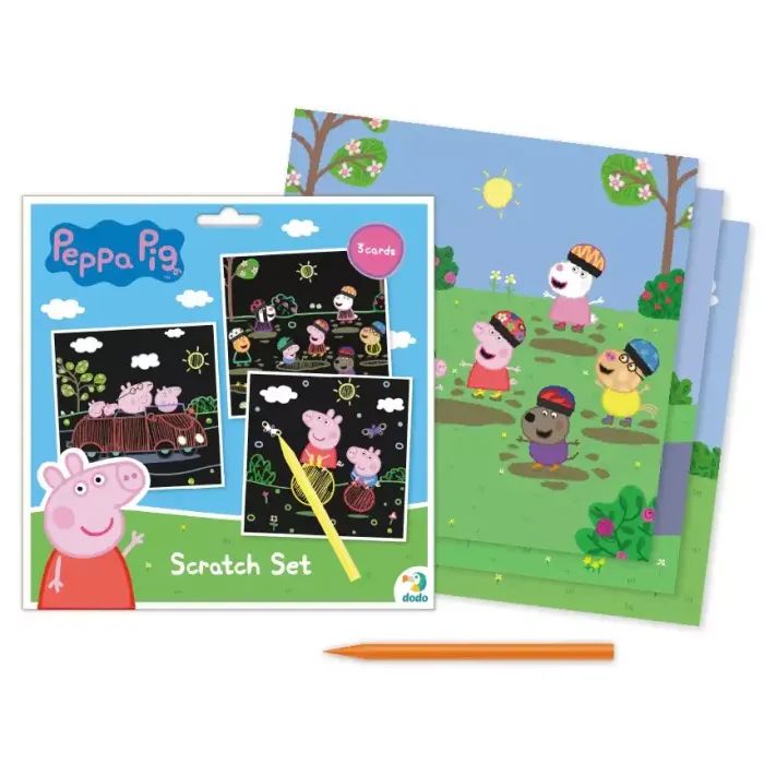 Набір для творчості DoDo гравюр Peppa Pig 3 шт (200185)