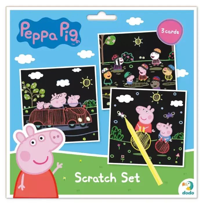 Набір для творчості DoDo гравюр Peppa Pig 3 шт (200185) зображення 2