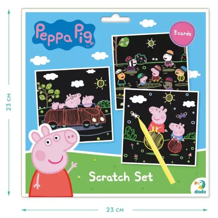 Набір для творчості DoDo гравюр Peppa Pig 3 шт (200185) зображення 4