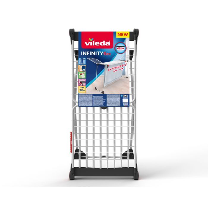 Сушарка для білизни Vileda Infinity Flex для великогабаритних речей 30 м (4023103229662/4023103201972) зображення 3