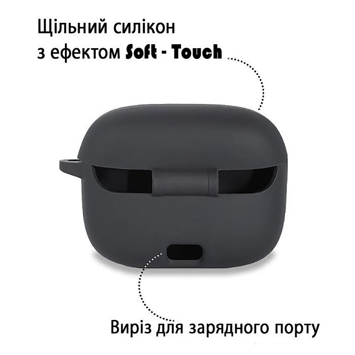 Чехол для наушников BeCover Silicon для JBL Tune 230 NC TWS Black (708608) изображение 3