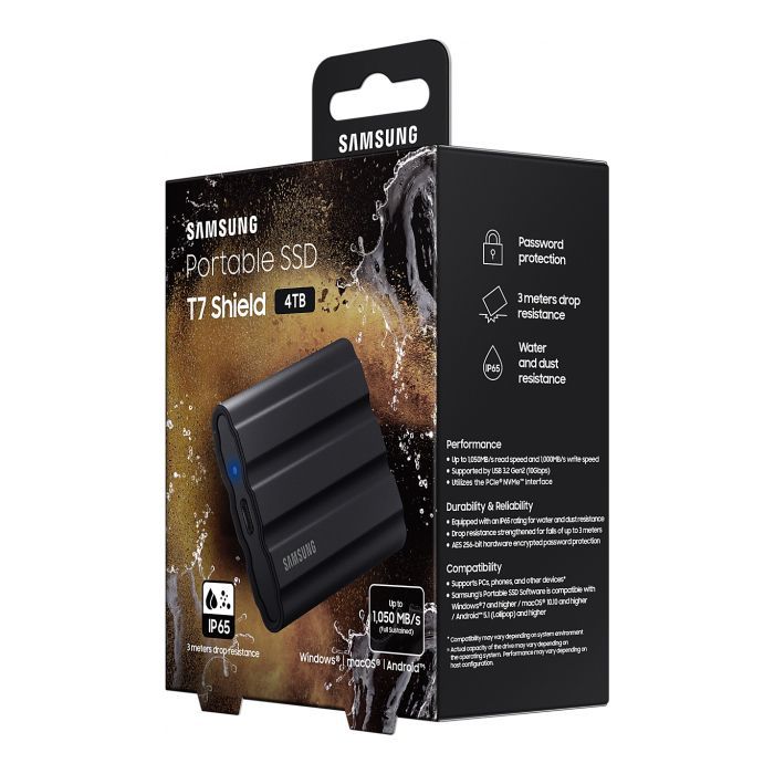 Накопичувач SSD USB 3.2 1TB T7 Shield Samsung (MU-PE1T0S/EU) зображення 11