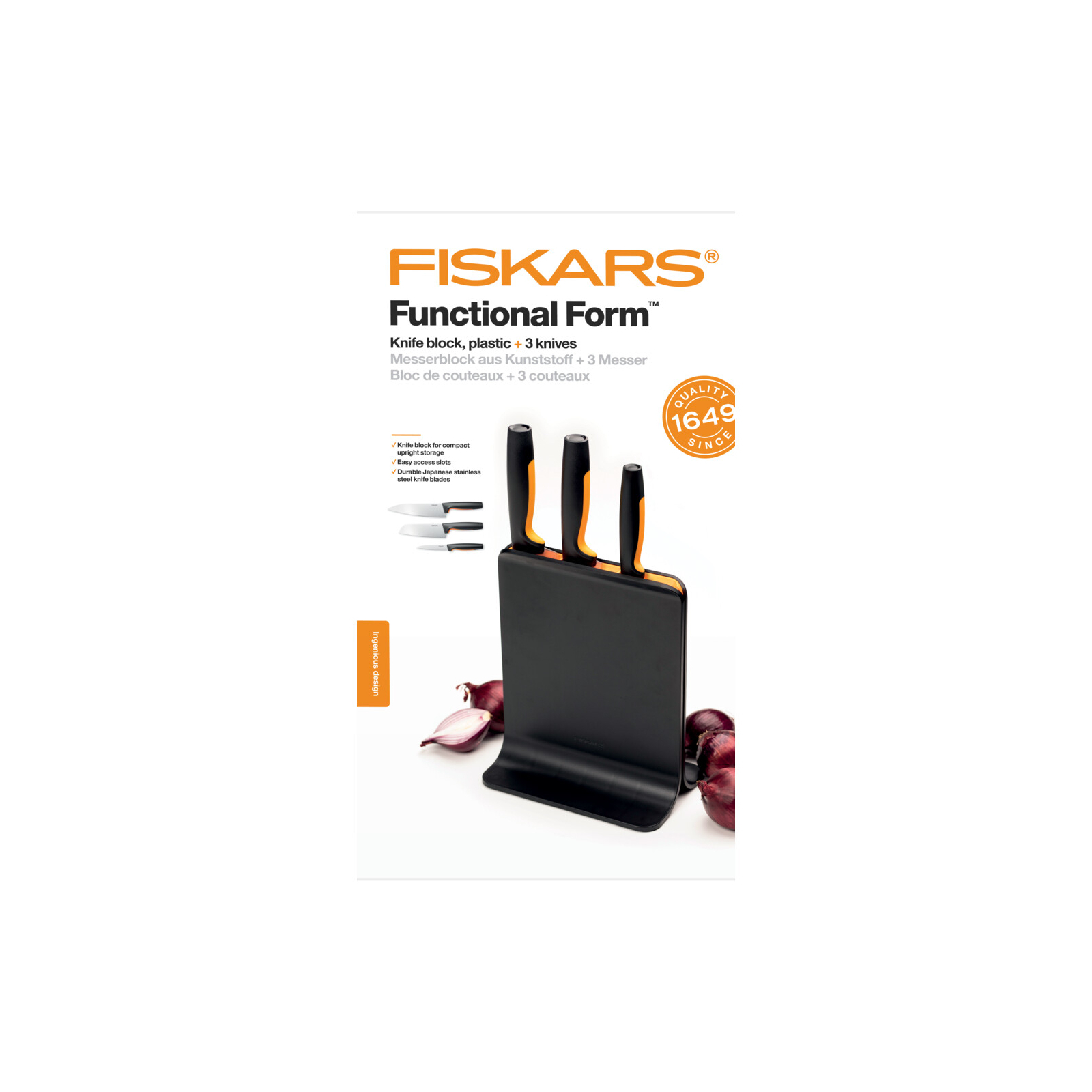 Набір ножів Fiskars Functional Form 5 шт (1057554) зображення 3