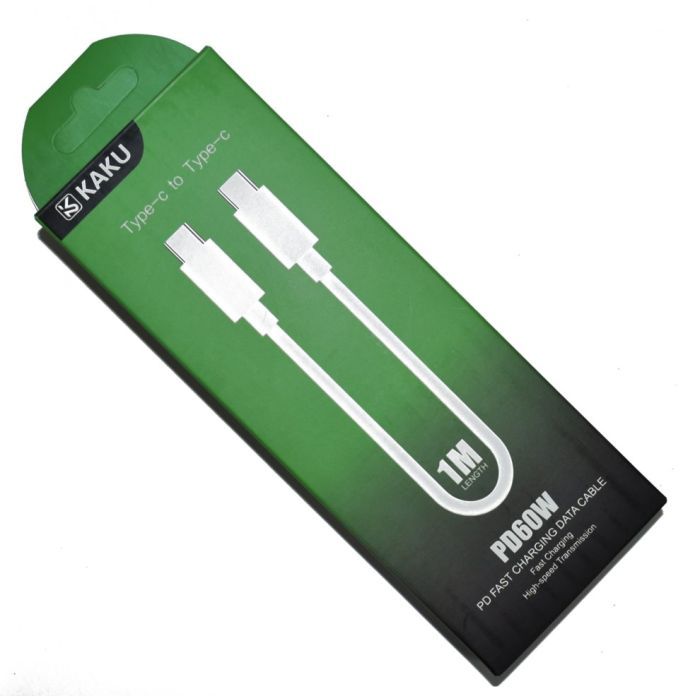 Дата кабель USB-C to USB-C 1.0m KSC-302 SUPAI White 3.2А iKAKU (KSC-302) зображення 3
