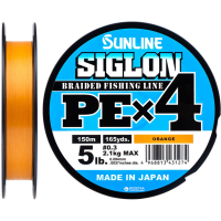 Фото - Волосінь і шнури Sunline Шнур  Siglon PE н4 150m 0.3/0.094mm 5lb/2.1kg Помаранч  (1658.09.27)