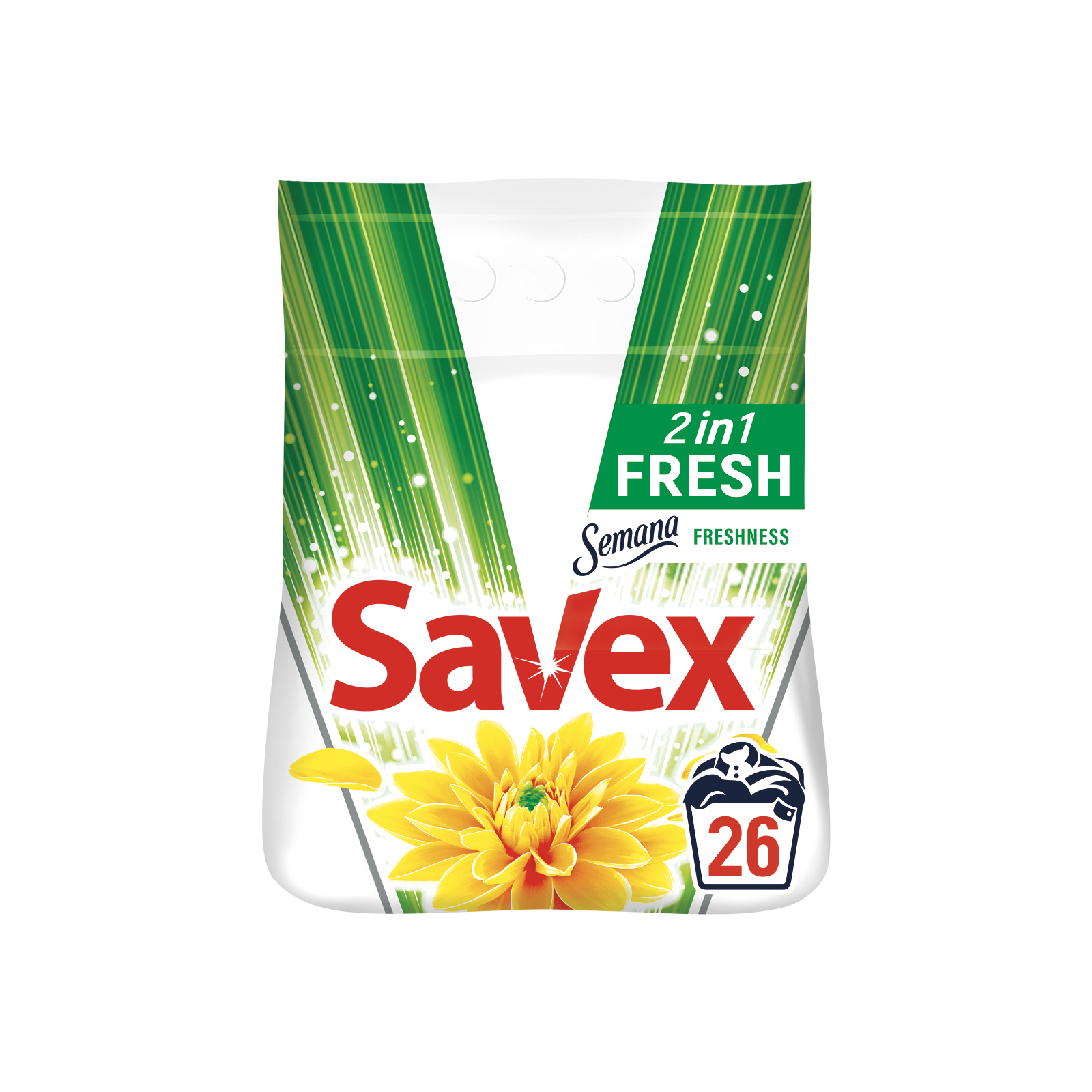 Стиральный порошок Savex 2 in 1 Fresh 4 кг (3800024025341)