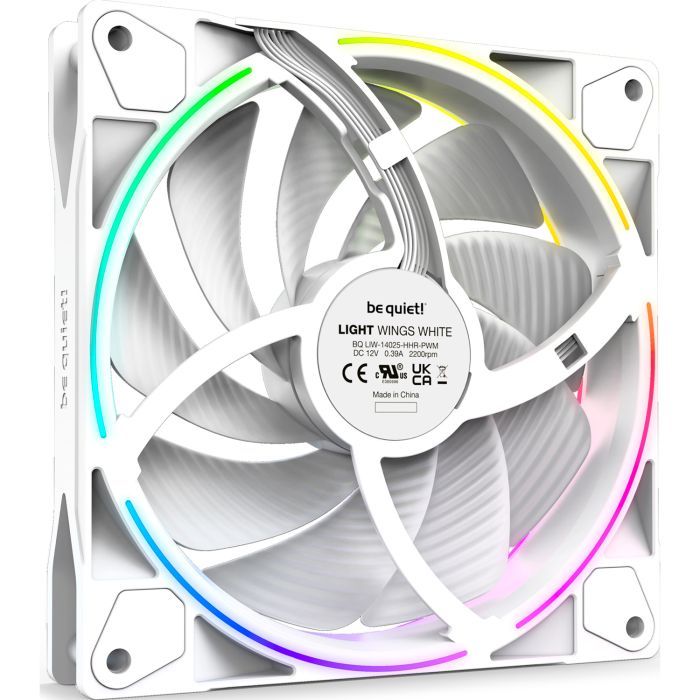 Кулер для корпуса Be quiet! Light Wings White 140mm PWM high-speed (BL103) изображение 2