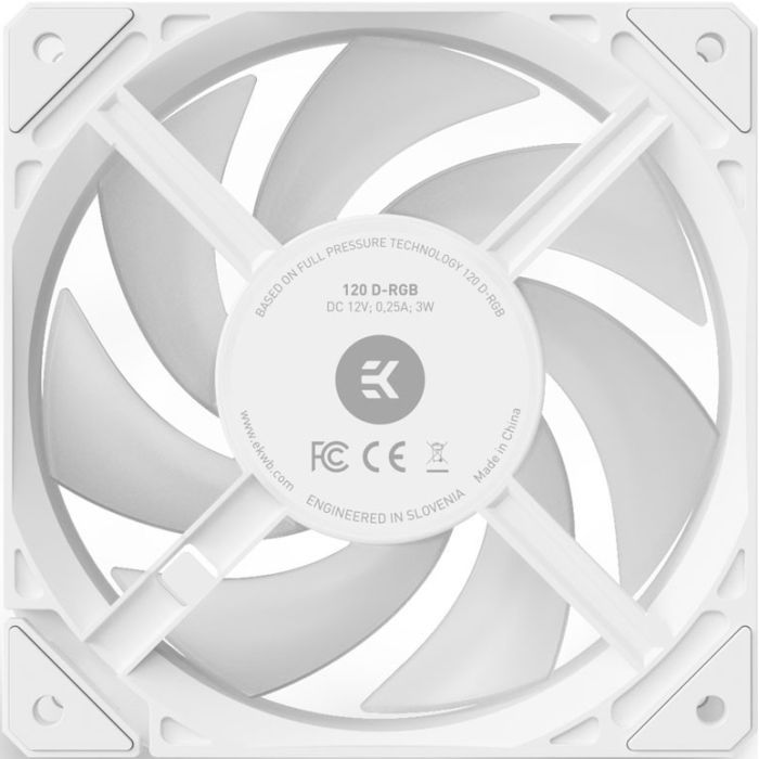 Кулер для корпуса Ekwb EK-Loop Fan FPT 120 D-RGB - White (3831109898048) изображение 2