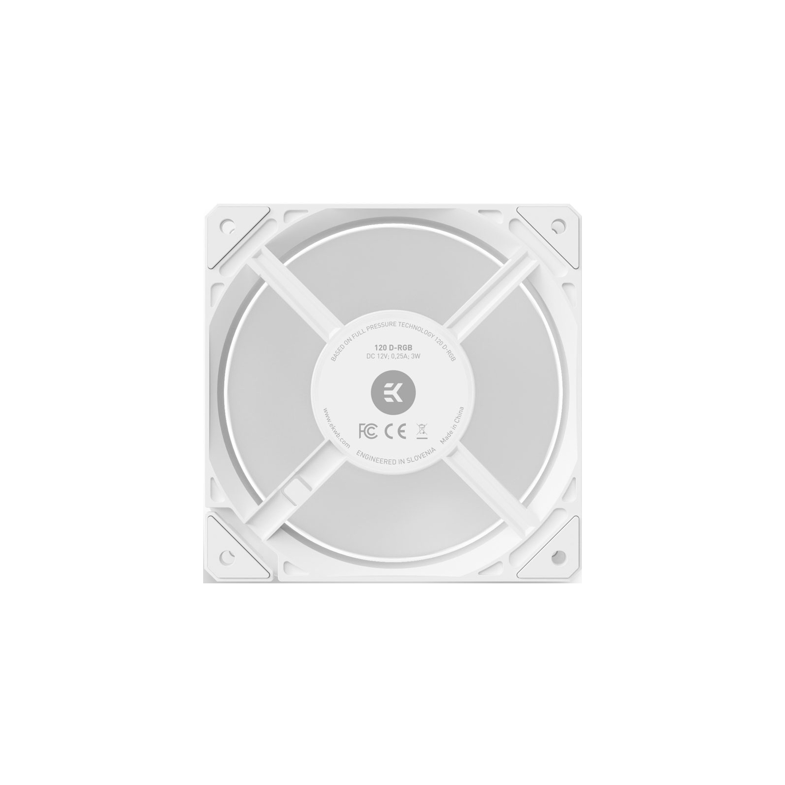 Кулер для корпуса Ekwb EK-Loop Fan FPT 120 D-RGB - White (3831109898048) изображение 5