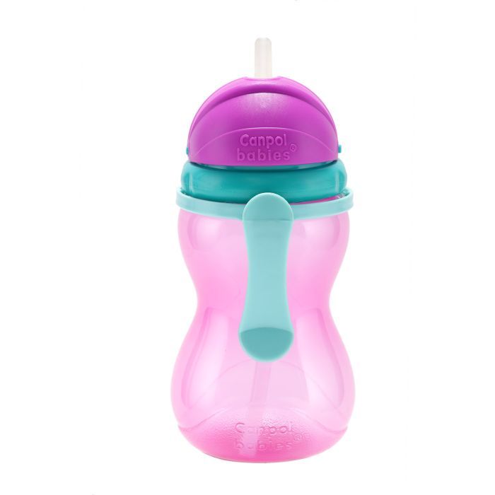 Поїльник-непроливайка Canpol babies 370 мл Рожевий (56/113_pin) зображення 4
