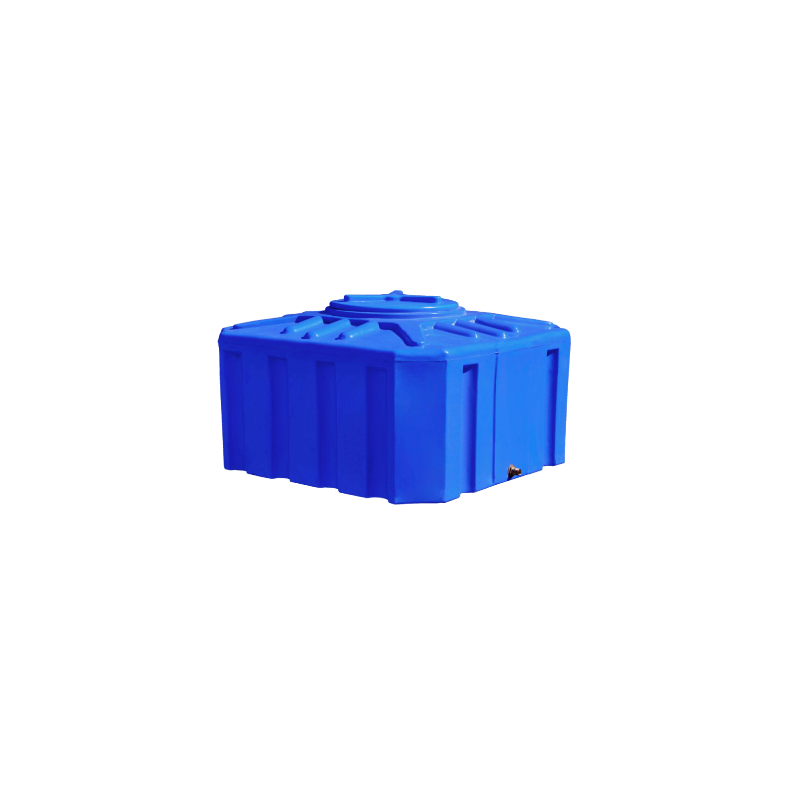 Емкость для воды Рото Європласт квадратная пищевая 300 л куб синяя (16)