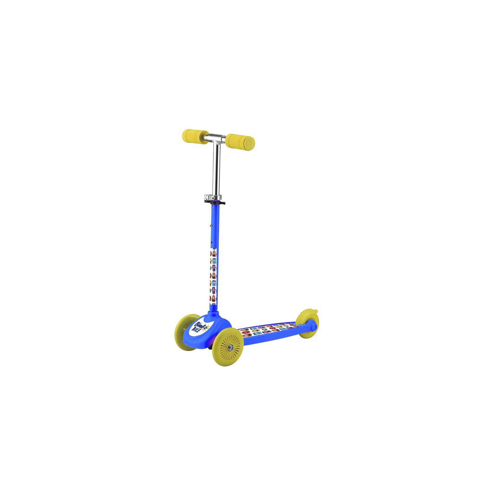 Самокат Bimbo Bike Monsters 12` с регулировкой высоты Сине-желтый (75803-IS)