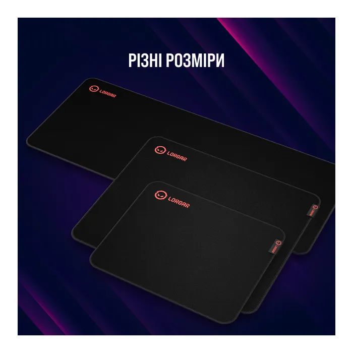 Килимок для мишки Lorgar Main 323 Black/Red (LRG-GMP323) зображення 10
