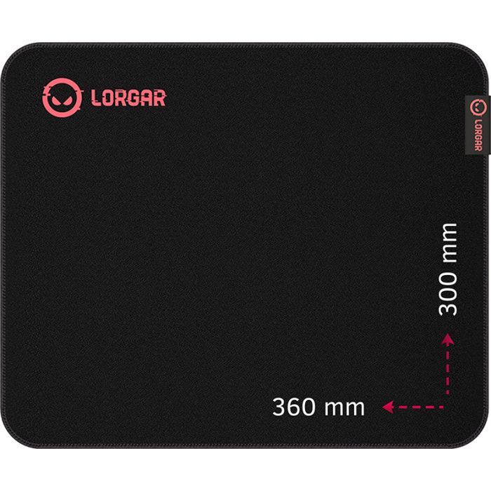Килимок для мишки Lorgar Main 323 Black/Red (LRG-GMP323)