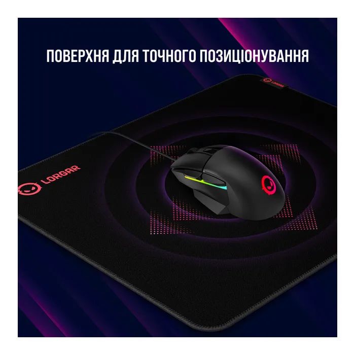 Килимок для мишки Lorgar Main 323 Black/Red (LRG-GMP323) зображення 7