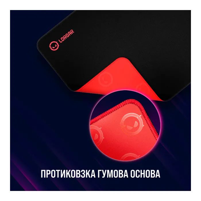 Килимок для мишки Lorgar Main 323 Black/Red (LRG-GMP323) зображення 8