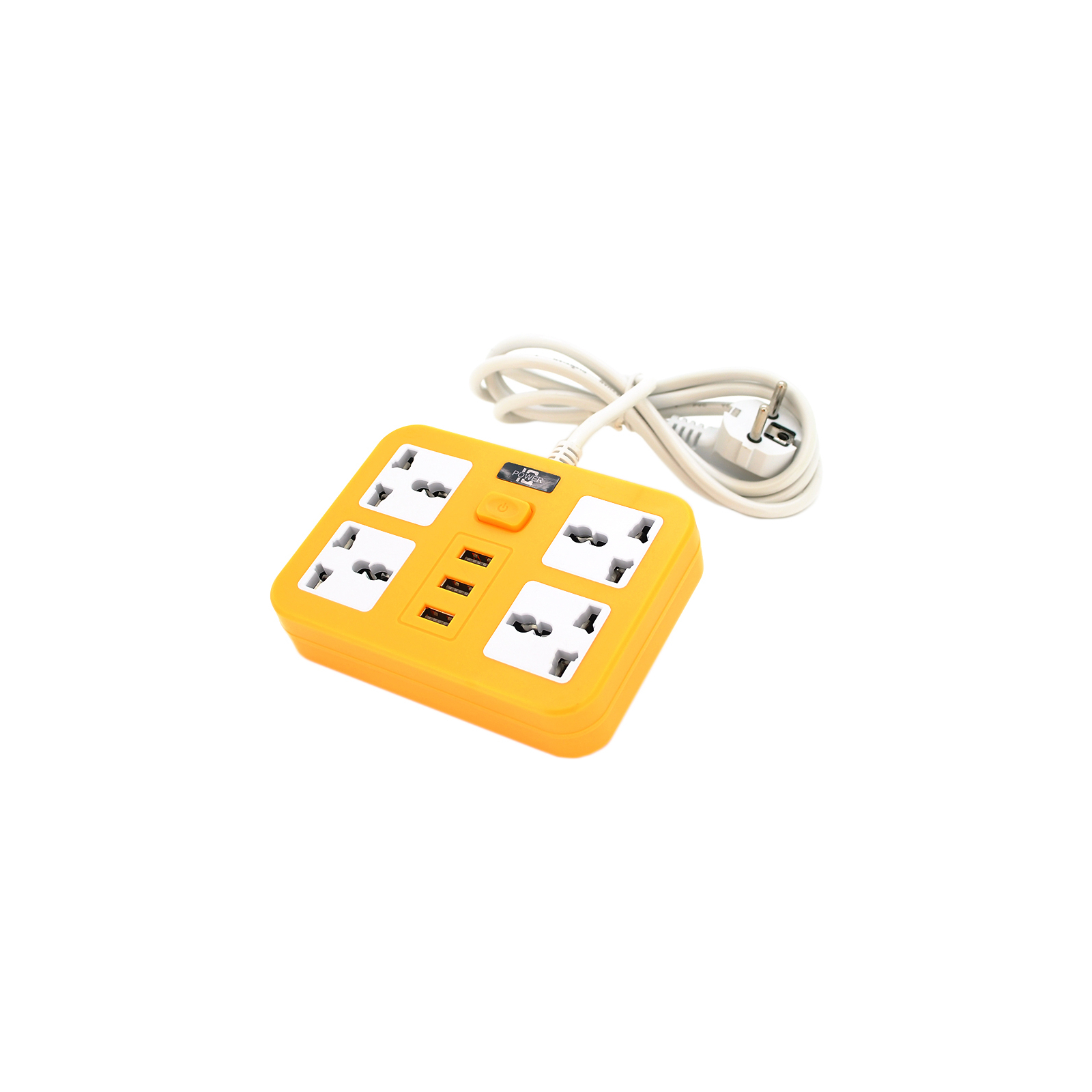 Сетевой фильтр питания Voltronic TВ-Т15, 4роз, 3*USB Yellow (ТВ-Т15-Yellow)